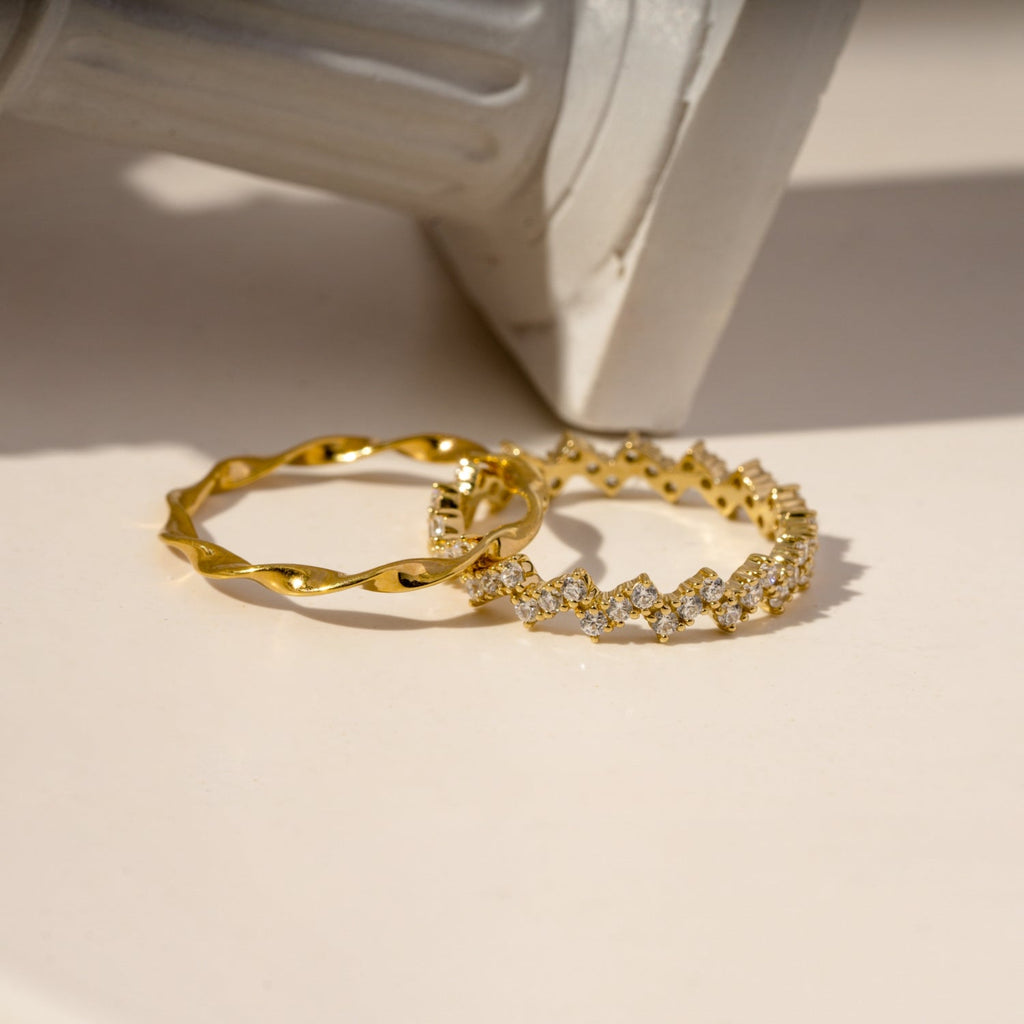 Golden Wave Ring