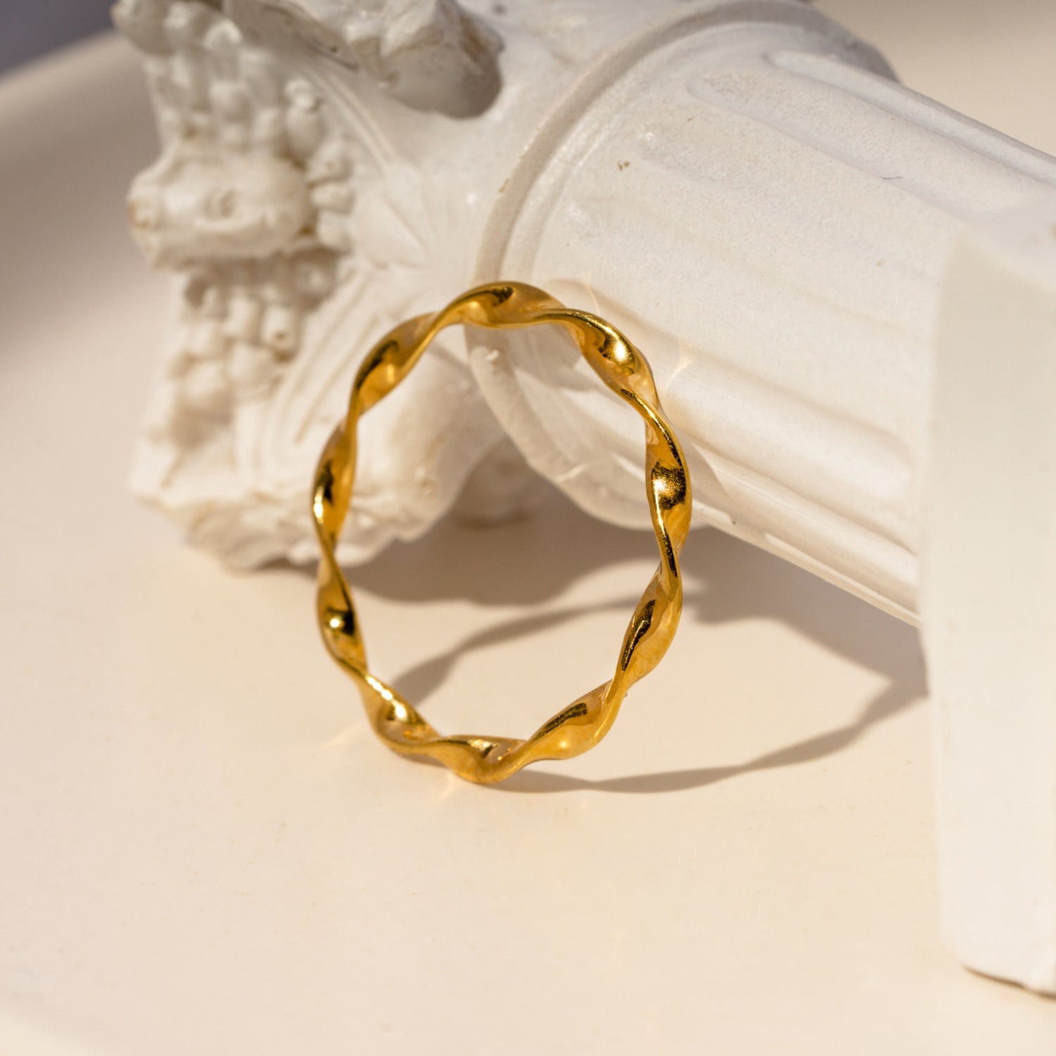 Golden Wave Ring