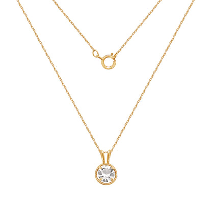 Birthstone Pendant Necklace, 18"