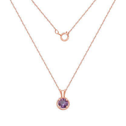 Birthstone Pendant Necklace, 18"