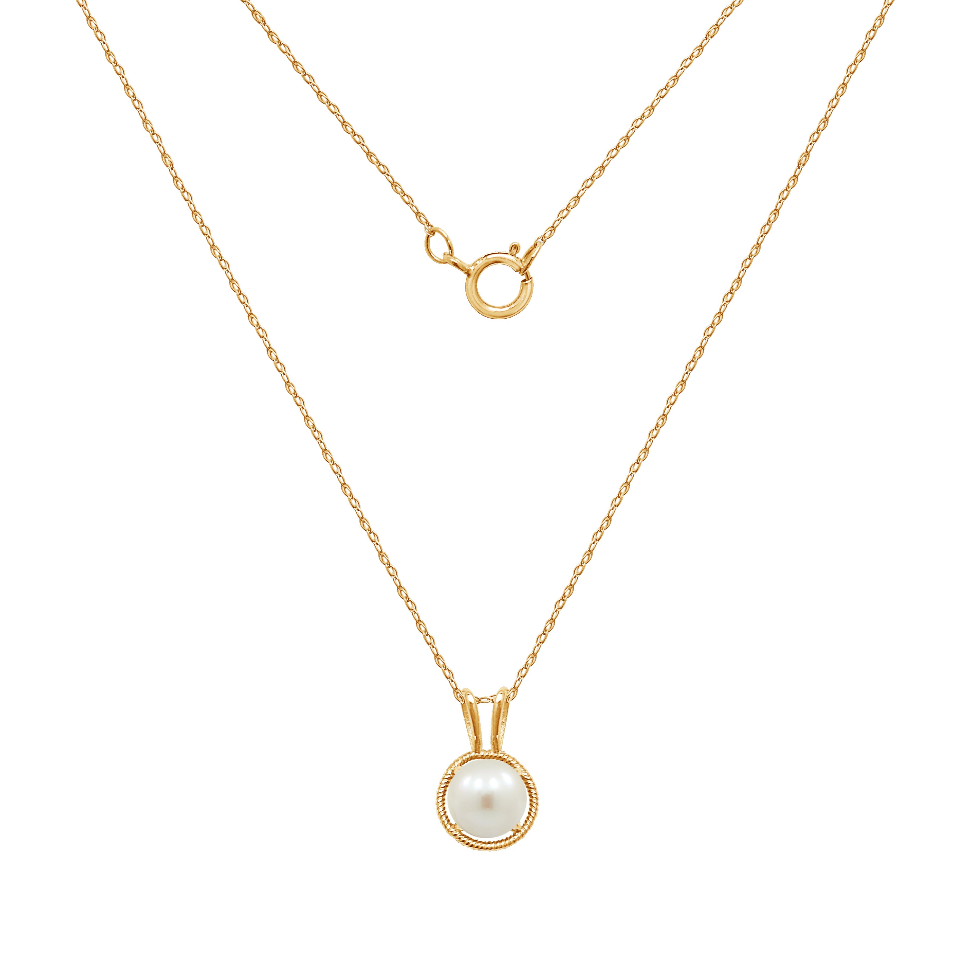 Birthstone Pendant Necklace, 18"