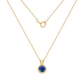 Birthstone Pendant Necklace, 18"