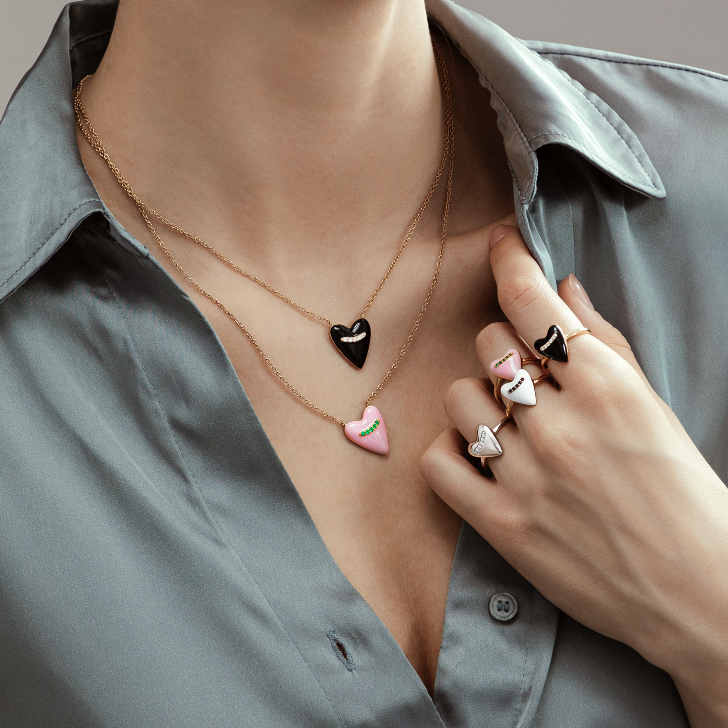 Puffy Heart Necklace