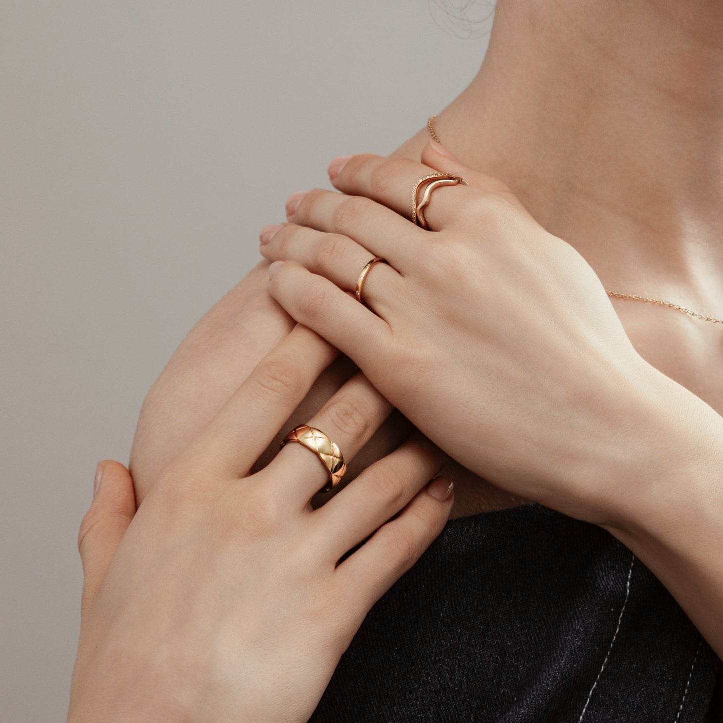 Bold Quilted Band Ring