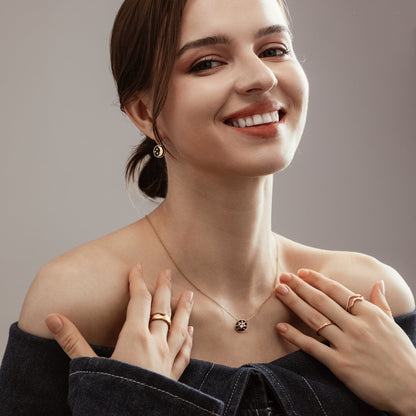 Sun and Moon Drop Earrings