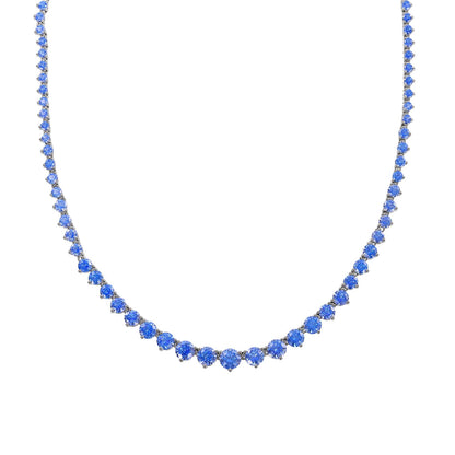 Round-Cut Graduated Riviera Necklace