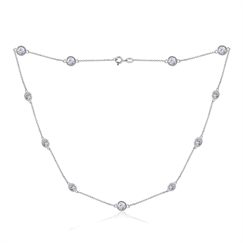 White Station Necklace