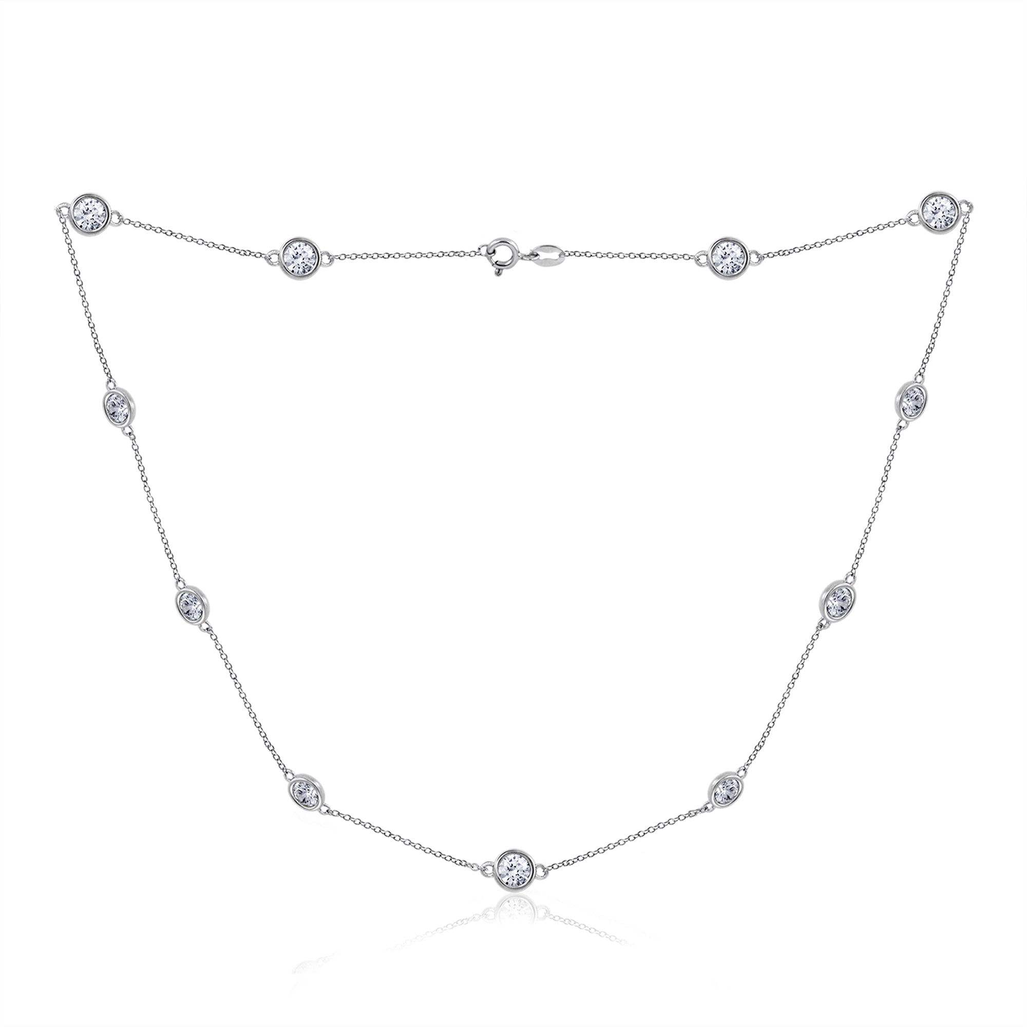 White Station Necklace