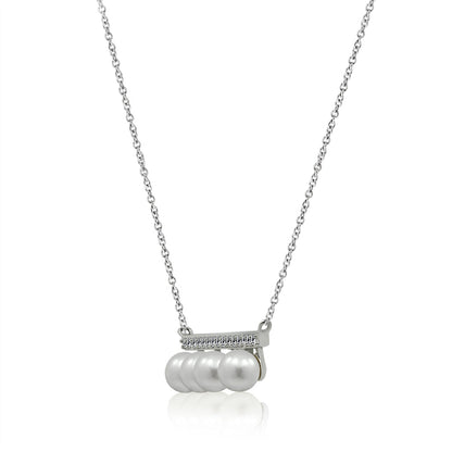 Bar Pearl Pendant Necklace JEN25591