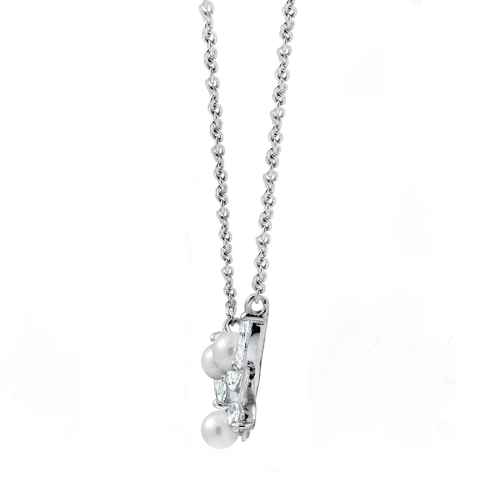 Pearl Little Leaf Twigs Necklace JEN08109