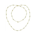 Diva's Dream White Pearl Station Necklace