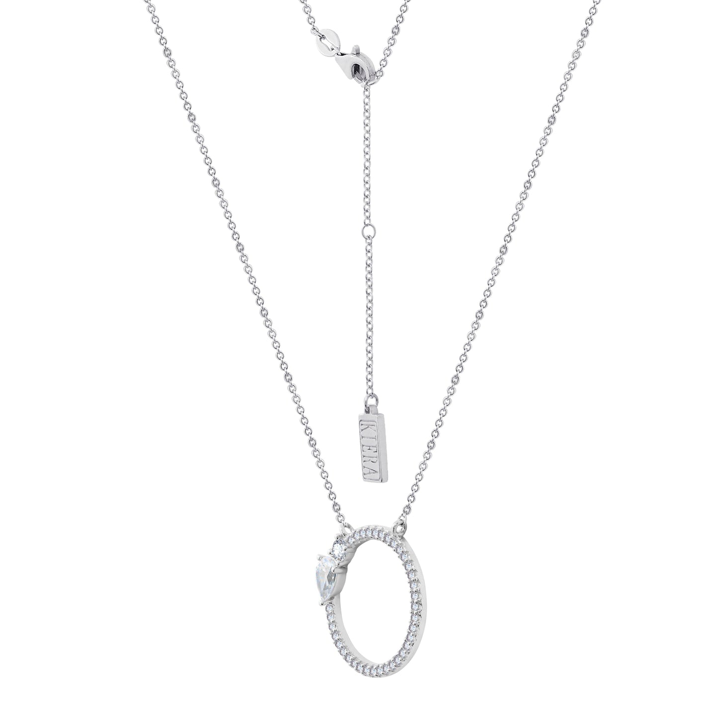 Toi et Moi Open Circle Pendant Necklace