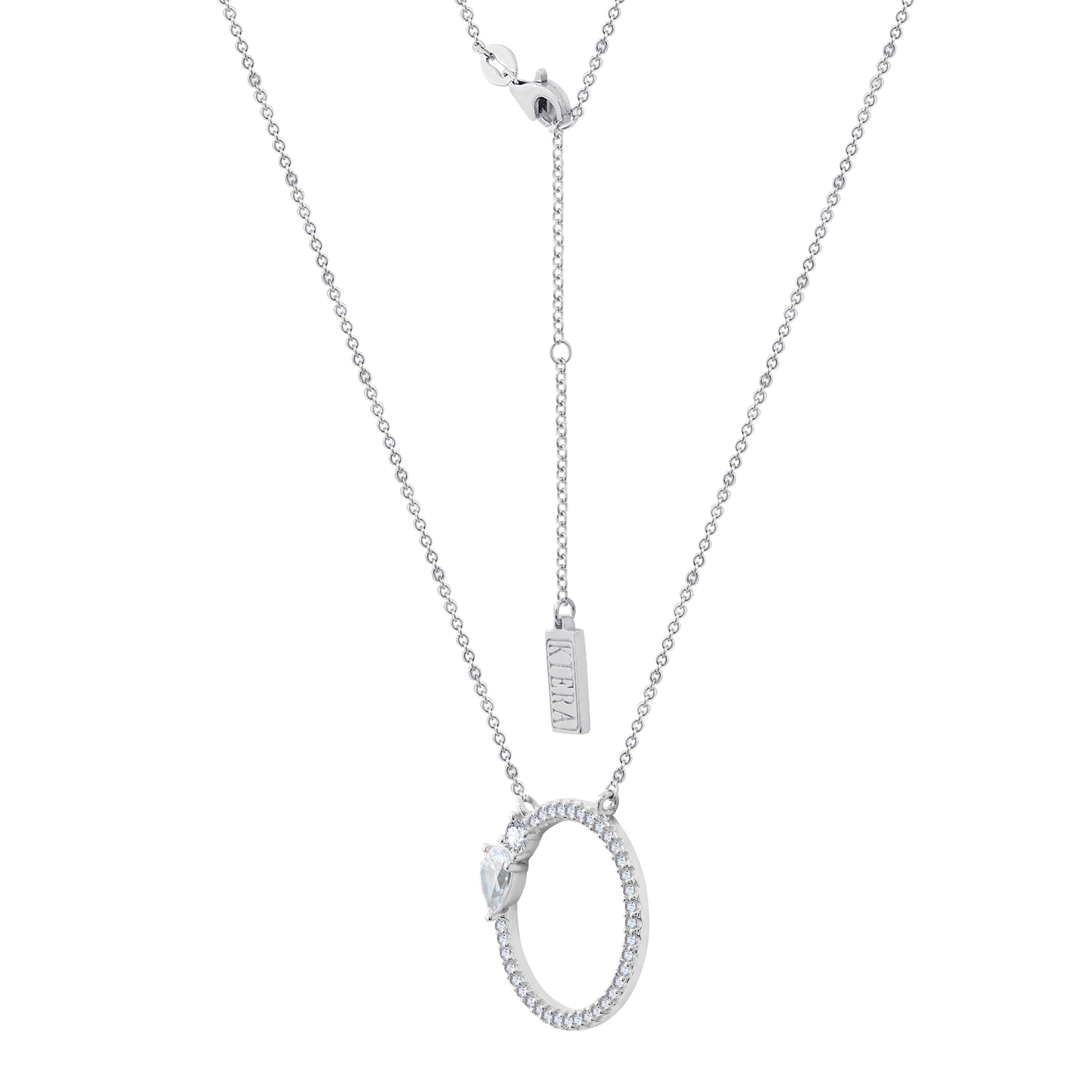 Toi et Moi Open Circle Pendant Necklace