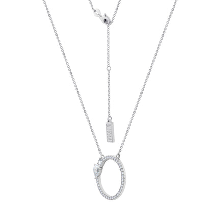 Toi et Moi Open Circle Pendant Necklace