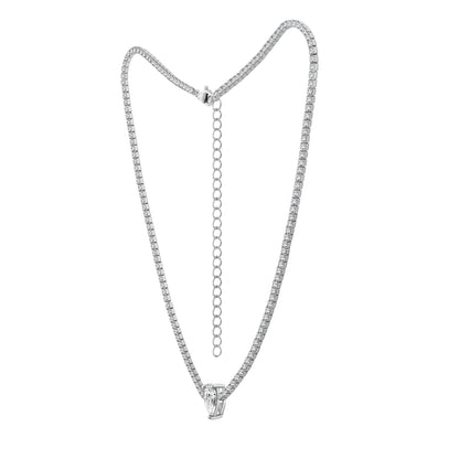 Solo Pear Tennis Necklace JEN26075