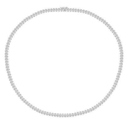 Choice Of 3mm 4mm 5mm Princess Tennis Necklace, Brass JEN26130