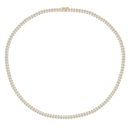 Choice Of 3mm 4mm 5mm Princess Tennis Necklace, Brass JEN26130