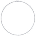Choice Of 3mm 4mm 5mm Round Tennis Necklace, Brass JEN27295