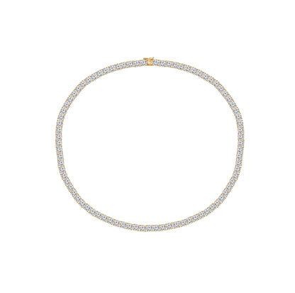 Choice Of 3mm 4mm 5mm Round Tennis Necklace, Brass JEN27295
