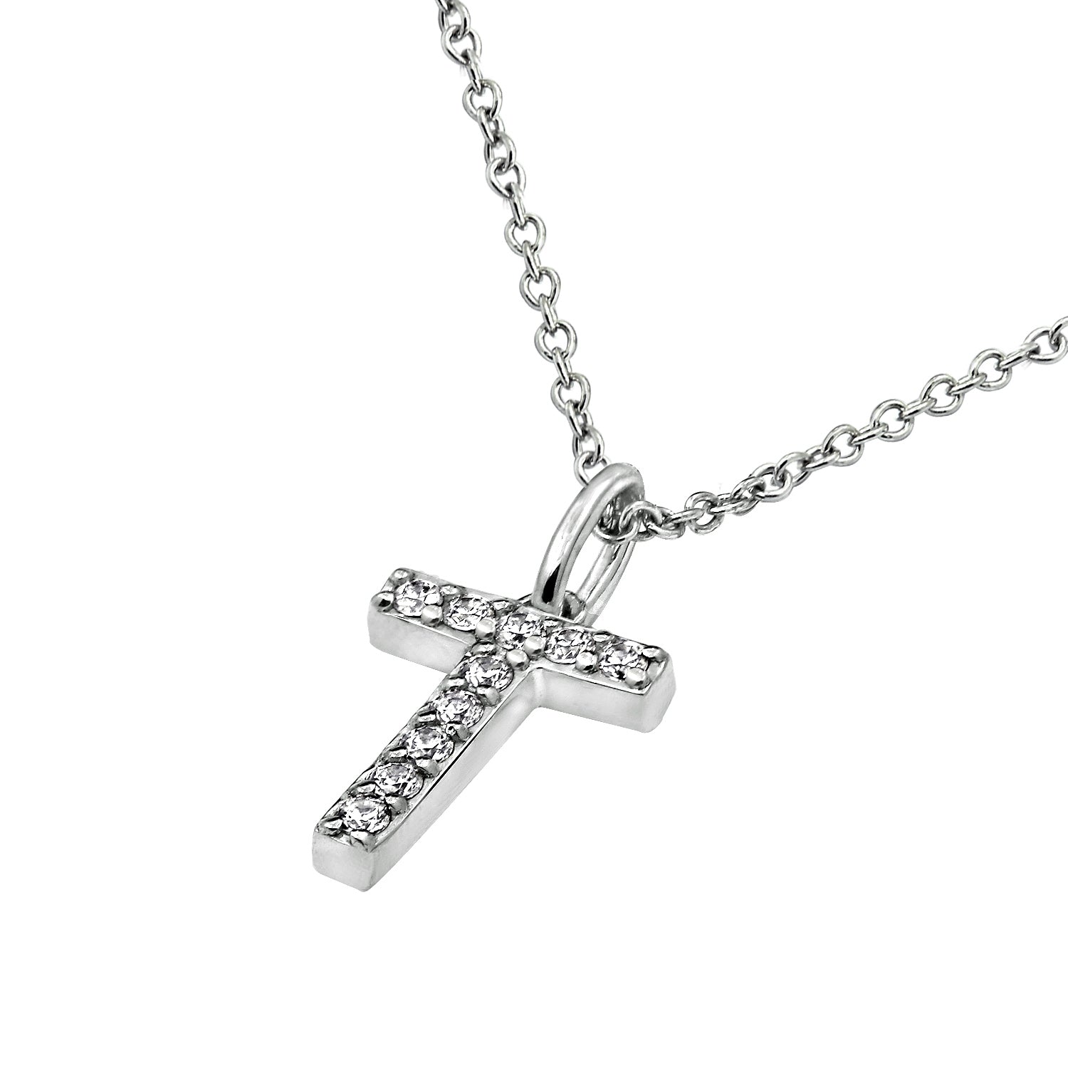 Pave Initial Pendant Necklace