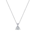 1.5 Ct Trillion Solitaire Pendant Necklace