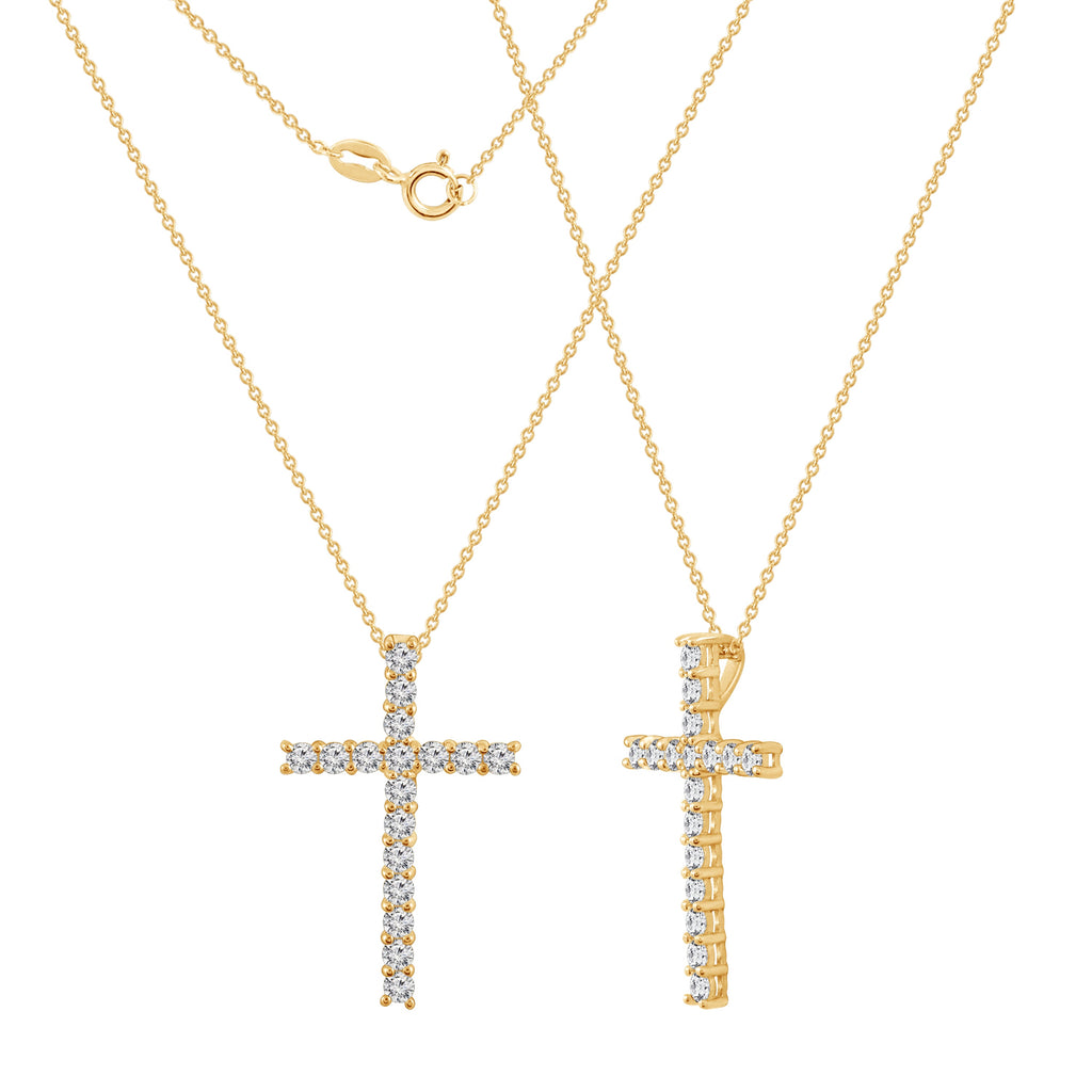 Cross Pendant Necklace, 18"