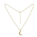 Crescent Moon Pendant Necklace