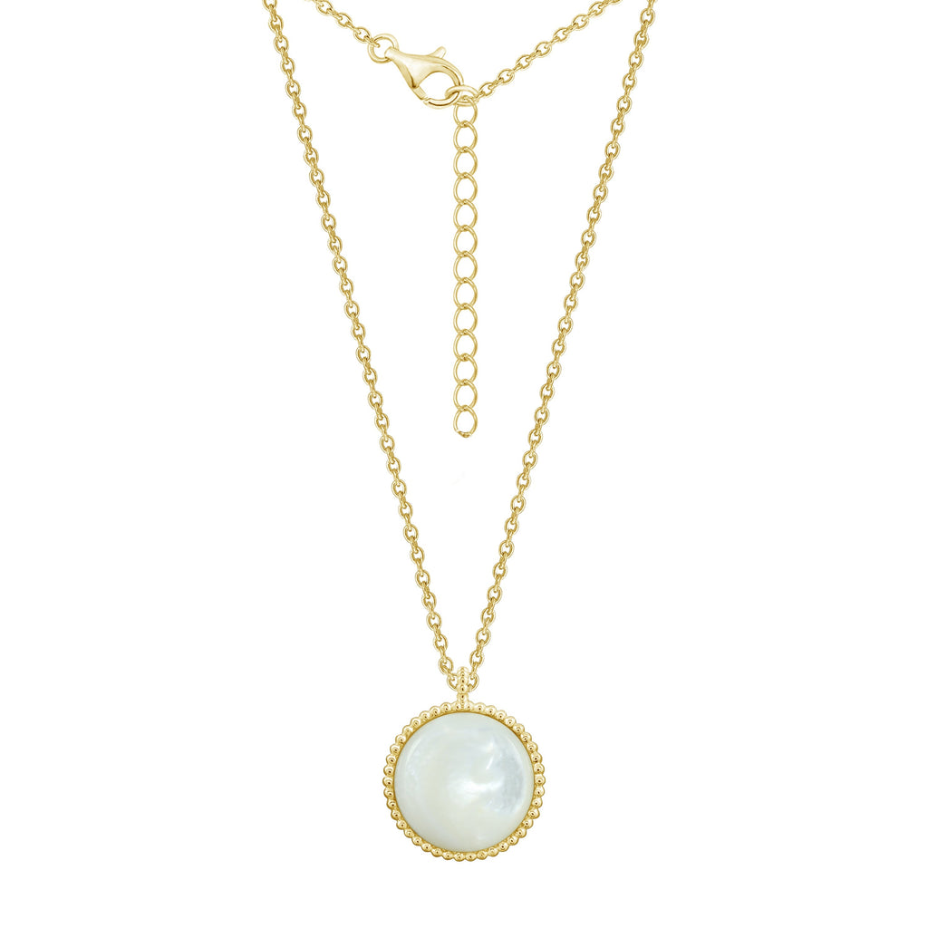 Mother of Pearl North Star Pendant Necklace