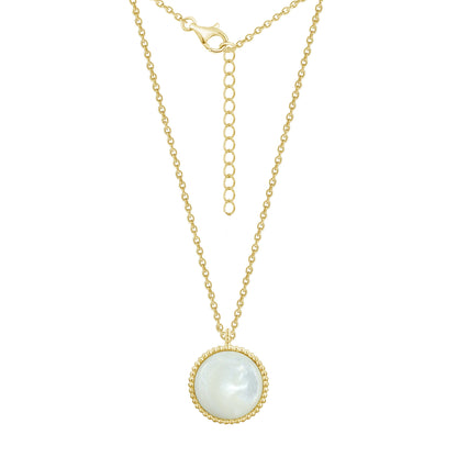 Mother of Pearl North Star Pendant Necklace