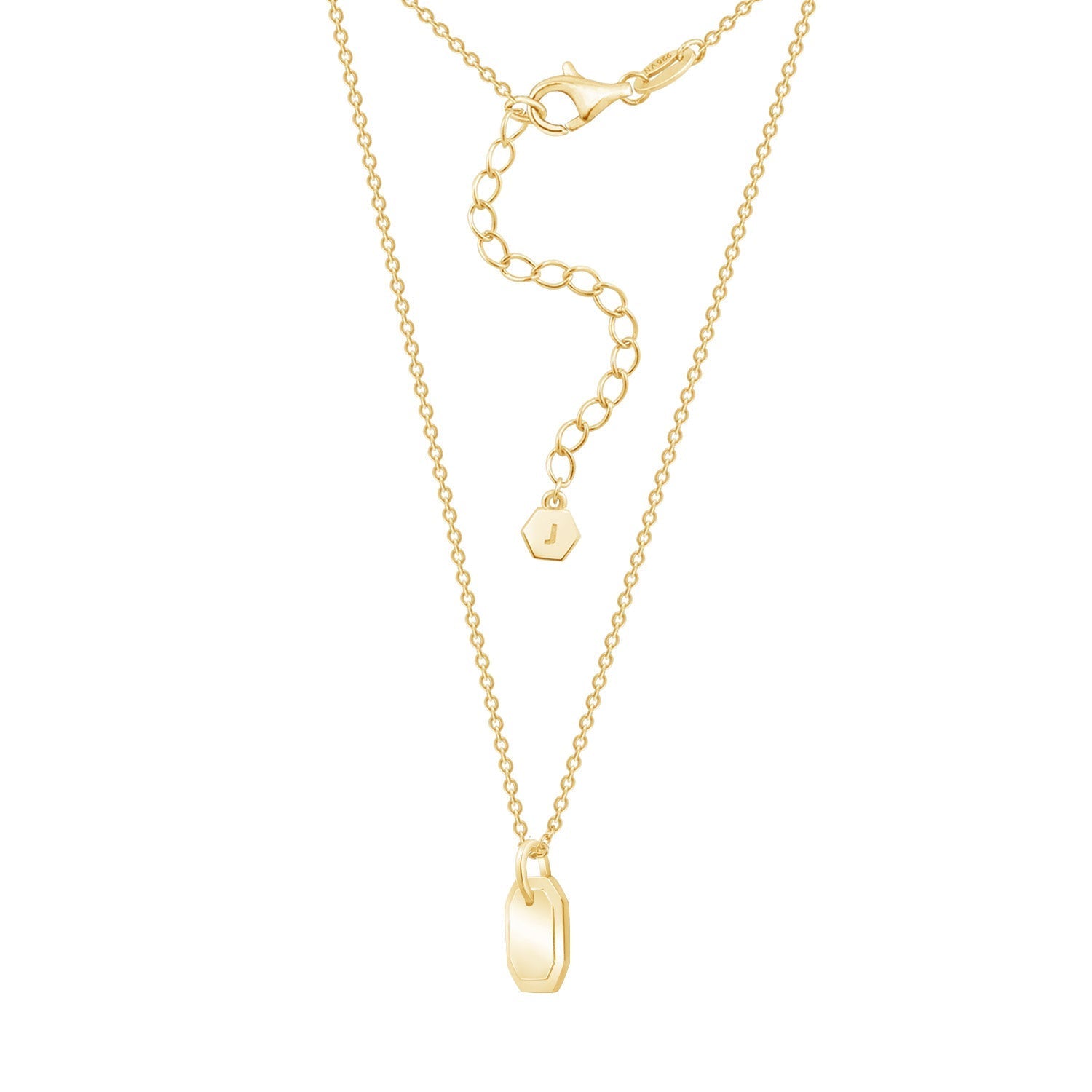 Square Tag Necklace