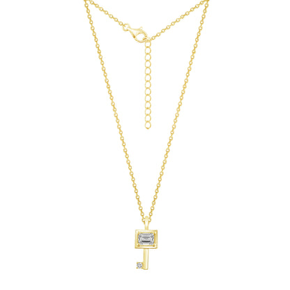 Two-stone Key Pendant Necklace