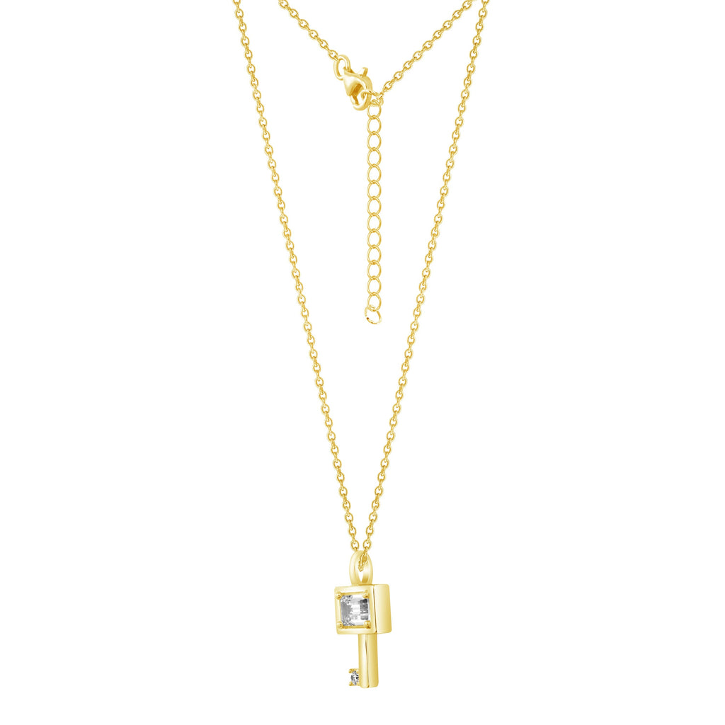 Two-stone Key Pendant Necklace