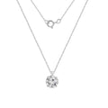 Choice Of Carat Solid Gold Round Cut Solitaire Necklace JEP26870