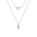 Choice Of Carat Solid Gold Oval Cut Solitaire Necklace JEP26871