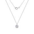 Choice of Carat Solid Gold Bezel Solitaire Pendant Necklace JEP26883