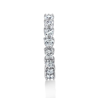 Heart All-Around Eternity Ring