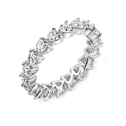 Heart All-Around Eternity Ring