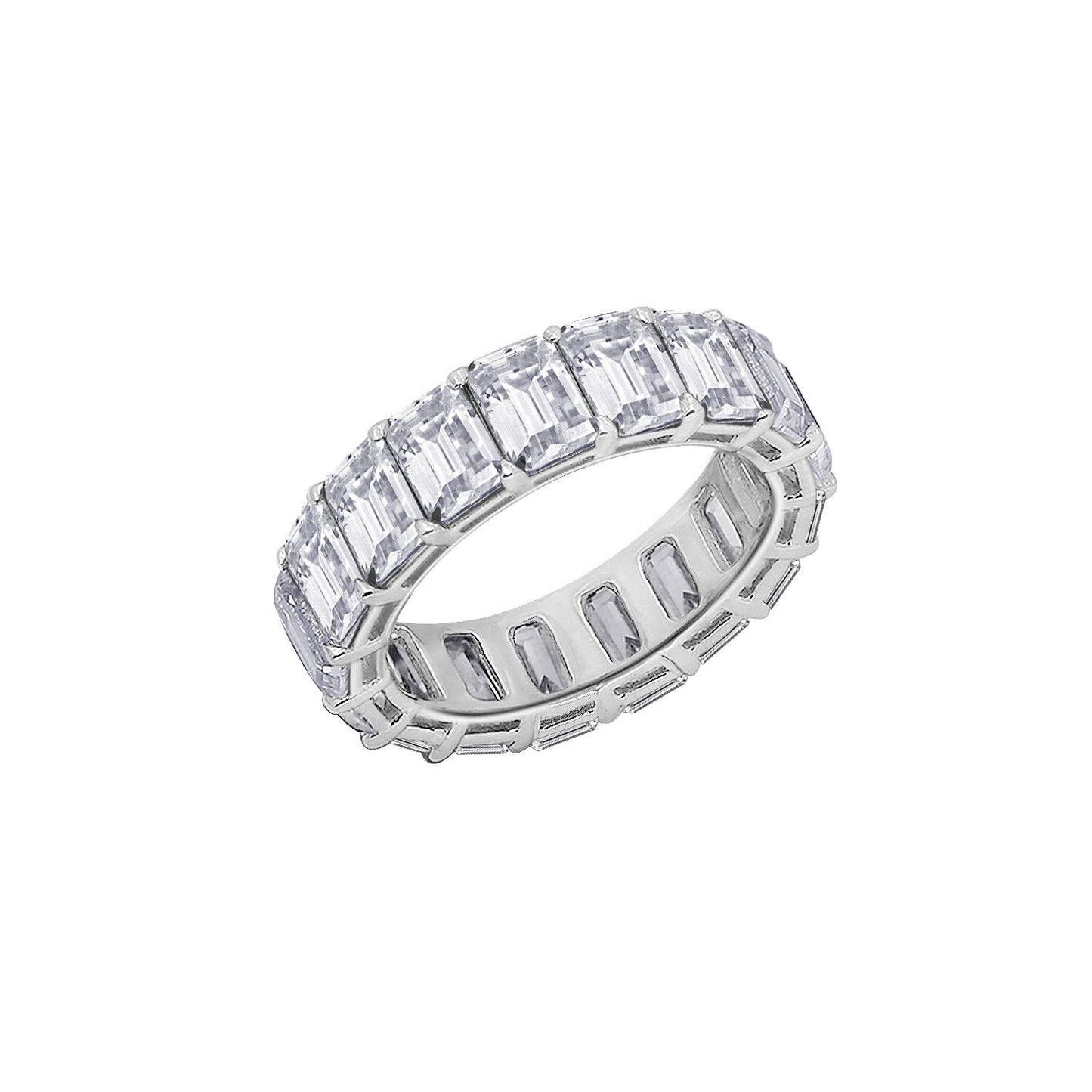 Emerald Cut Eternity Ring