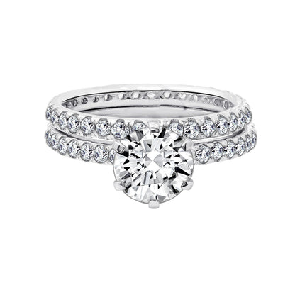 Eternity Round Cut Wedding Ring Set