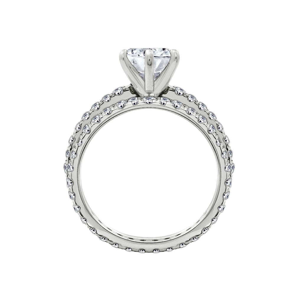 Eternity Round Cut Wedding Ring Set