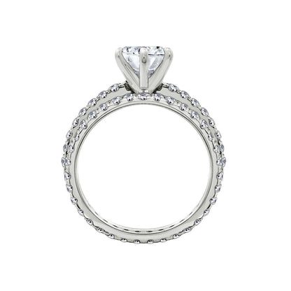 Eternity Round Cut Wedding Ring Set