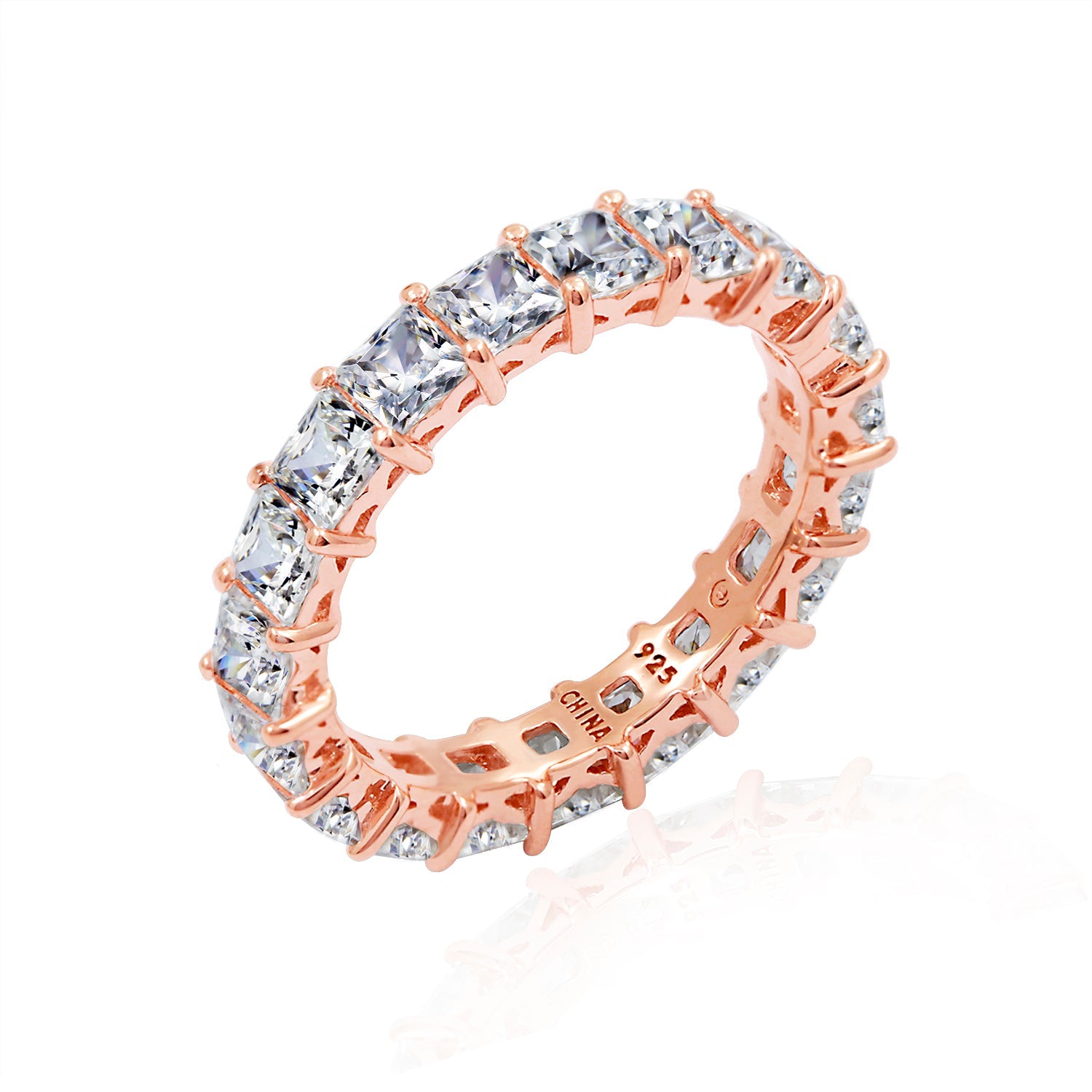 Princess Cut All-Around Eternity Ring