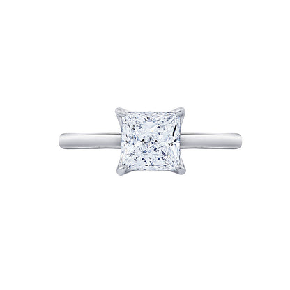 2 Ct Princess Solitaire Ring