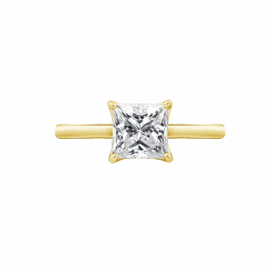 2 Ct Princess Solitaire Ring