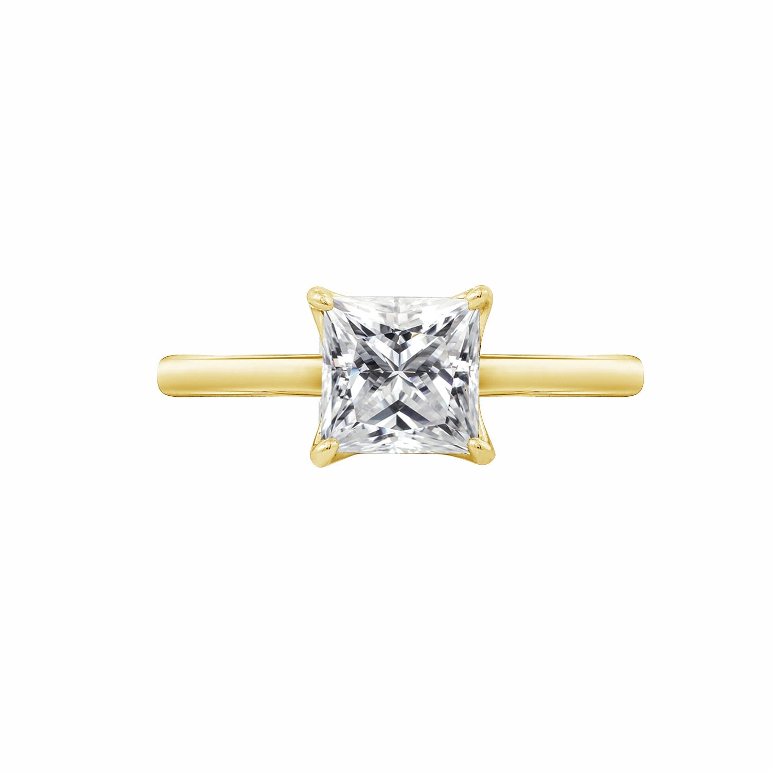 2 Ct Princess Solitaire Ring
