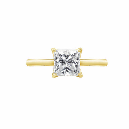 2 Ct Princess Solitaire Ring