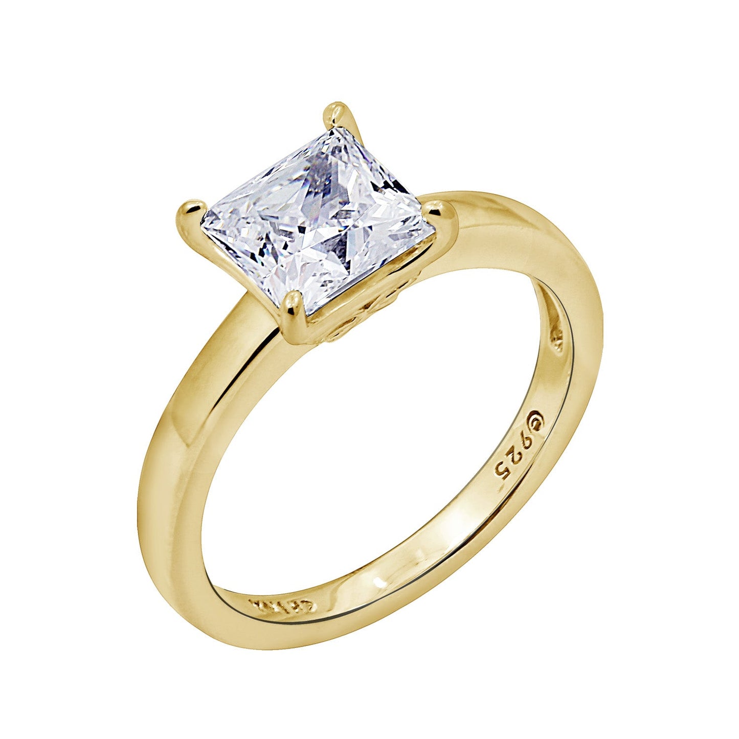 2 Ct Princess Solitaire Ring