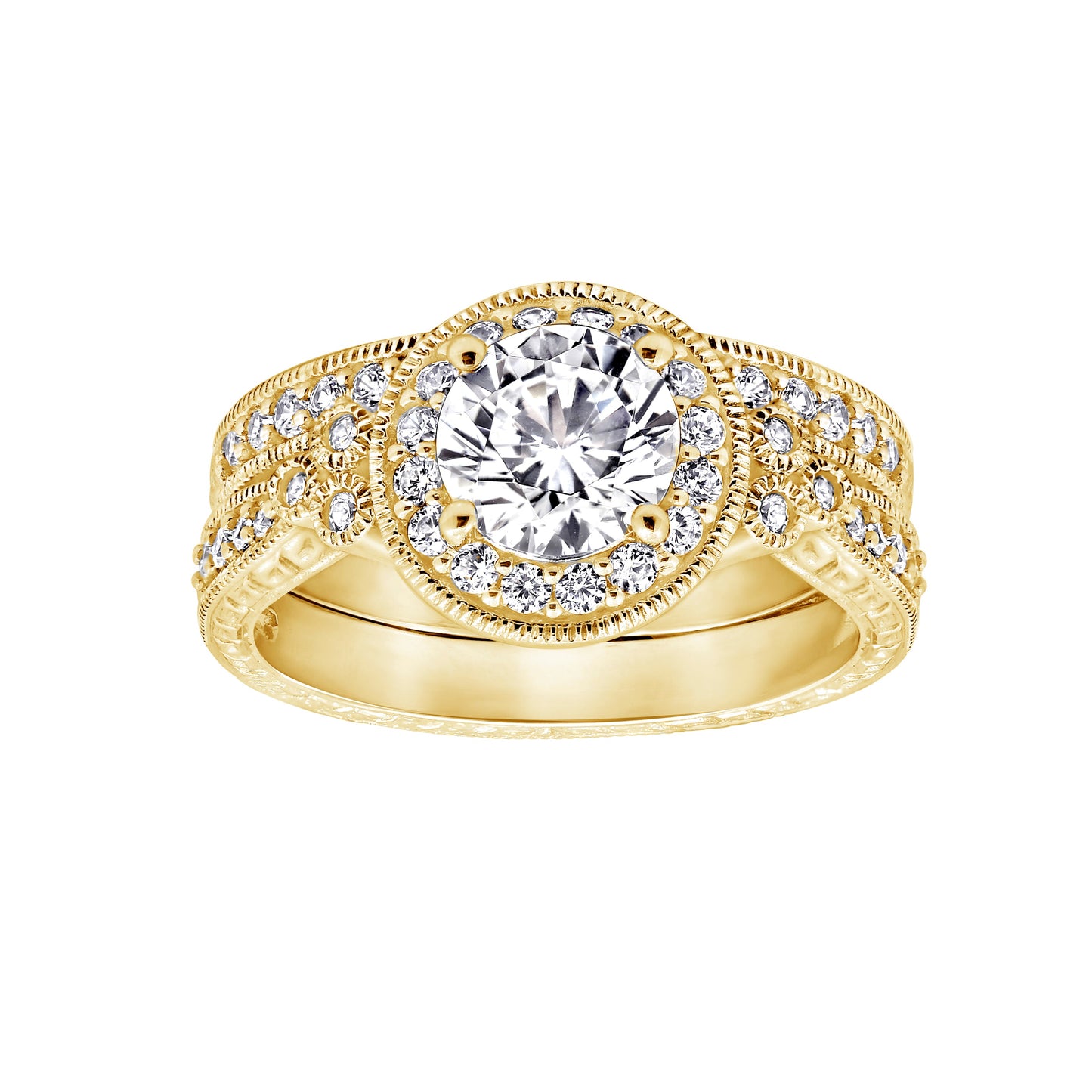 Round Antique Ring Set