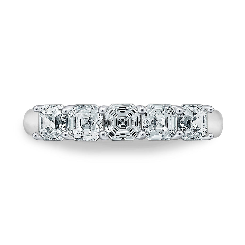 2 Cttw Asscher-Cut 5-Stone Ring