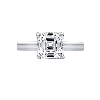 2 Ct Asscher-Cut Solitaire Ring